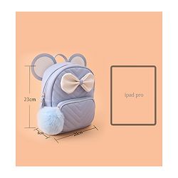 Babyhug Bow Applique Fashion Backpack - Black