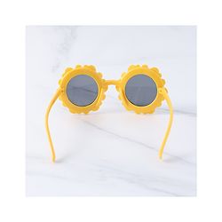 Babyhug Sunglasses with Flower Frame  Free Size - Yellow