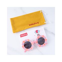 Babyhug Sunglasses with Floral Frame Free Size - Pink