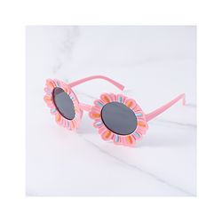 Babyhug Sunglasses with Floral Frame Free Size - Pink