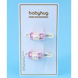 Babyhug Hair Pins And Clips Purple - Multicolor