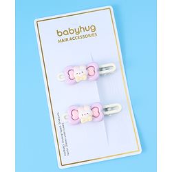 Babyhug Hair Pins And Clips Purple - Multicolor