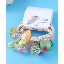 Babyhug Free Size Rubber Bands & Scrunchies Sets with Applique Pack of 5 - Multicolor