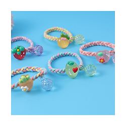 Babyhug Free Size Rubber Bands & Scrunchies Sets with Applique Pack of 5 - Multicolor