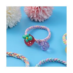 Babyhug Free Size Rubber Bands & Scrunchies Sets with Applique Pack of 5 - Multicolor