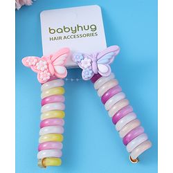 Babyhug Free Size Rubber Bands Sets with Applique Pack of 2 - Multicolor