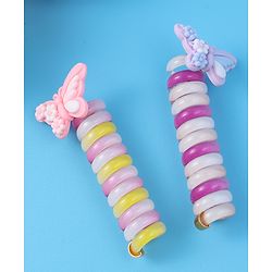 Babyhug Free Size Rubber Bands Sets with Applique Pack of 2 - Multicolor