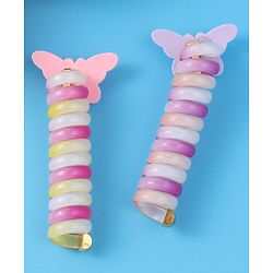 Babyhug Free Size Rubber Bands Sets with Applique Pack of 2 - Multicolor