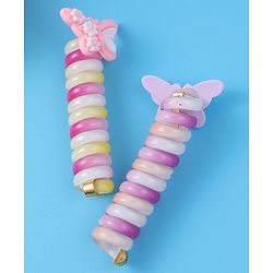 Babyhug Free Size Rubber Bands Sets with Applique Pack of 2 - Multicolor