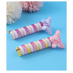 Babyhug Free Size Rubber Bands Sets with Applique Pack of 2 - Multicolor
