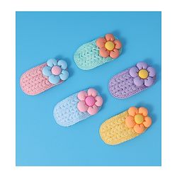 Babyhug Hair Pins And Snap Clips With Floral Applique Pack of 5 - Multicolour