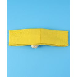 Babyhug Free Size Headbands With Floral Applique Pack of 3 - Pink & Yellow