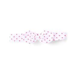 Babyhug 100 % Cotton Knit Full Sleeves Frock Style Onesie with Headband Bow Applique & Floral Print - Pink