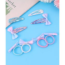 Babyhug Hair Accessories Combo Set with Bow Applique Free Size - Multicolor