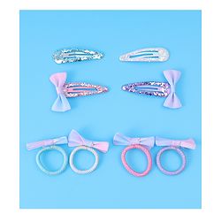 Babyhug Hair Accessories Combo Set with Bow Applique Free Size - Multicolor