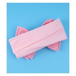 Babyhug Free Size Headband with Bow Applique - Pink