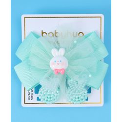 Babyhug Bow & Butterfly Clips Free Size Pack of 2 - Green