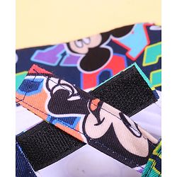 Babyhug Disney Cotton Knit Mickey Mouse Printed Summer Cap - Navy Blue