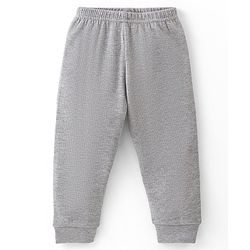 Babyhug Full Length Thermal Bottom Wear Solid Colour - Light Grey