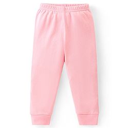 Babyhug Full Length Thermal Bottom Wear Solid Colour - Pink
