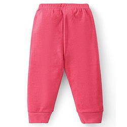 Babyhug Full Length Thermal Bottom Wear Solid Colour - Coral