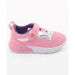 Cute Walk by Babyhug Velcro Closure Sneakers - Light Pink