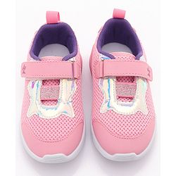 Cute Walk by Babyhug Velcro Closure Sneakers - Light Pink