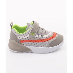 Cute Walk by Babyhug Sneakers with Lace Up Closure - Grey