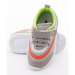 Cute Walk by Babyhug Sneakers with Lace Up Closure - Grey