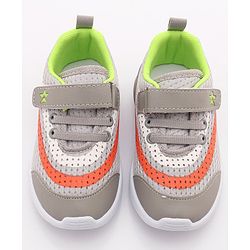 Cute Walk by Babyhug Sneakers with Lace Up Closure - Grey