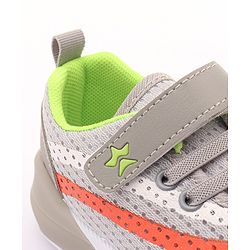 Cute Walk by Babyhug Sneakers with Lace Up Closure - Grey