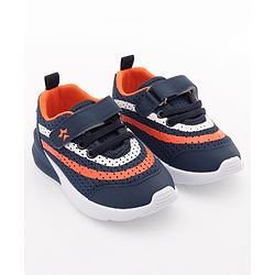 Cute Walk by Babyhug Sneakers with Lace Up Closure - Navy Blue