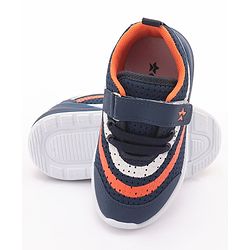 Cute Walk by Babyhug Sneakers with Lace Up Closure - Navy Blue