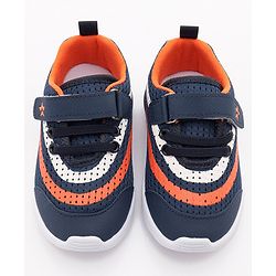 Cute Walk by Babyhug Sneakers with Lace Up Closure - Navy Blue
