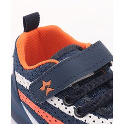 Cute Walk by Babyhug Sneakers with Lace Up Closure - Navy Blue