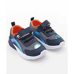 Cute Walk by Babyhug Slip On Sneakers with Velcro Closure - Navy Blue