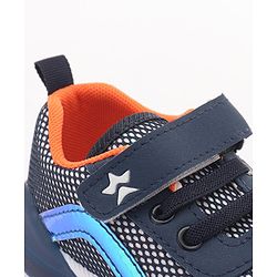 Cute Walk by Babyhug Slip On Sneakers with Velcro Closure - Navy Blue