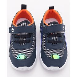 Cute Walk by Babyhug Slip On Sneakers with Velcro Closure - Navy Blue