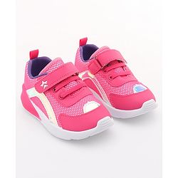 Cute Walk by Babyhug Slip On Sneakers with Velcro Closure - Pink