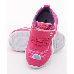 Cute Walk by Babyhug Slip On Sneakers with Velcro Closure - Pink