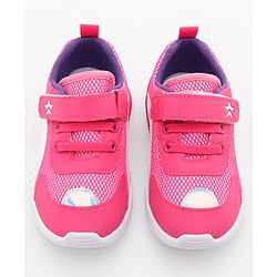 Cute Walk by Babyhug Slip On Sneakers with Velcro Closure - Pink