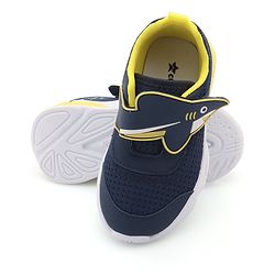 Cute Walk by Babyhug Sneaker with Velcro Closure & Shark Applique - Navy Blue
