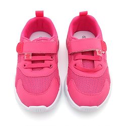 Cute Walk by Babyhug Sneaker Shoes with Velcro Closure - Fuchsia