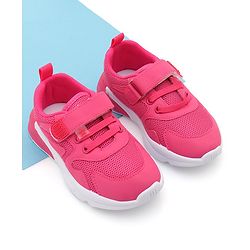 Cute Walk by Babyhug Sneaker Shoes with Velcro Closure - Fuchsia