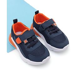 Cute Walk by Babyhug Sneaker Shoes with Velcro Closure - Navy Blue
