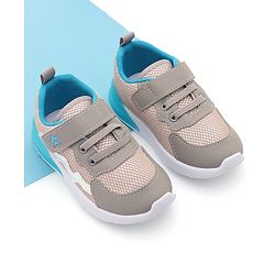 Cute Walk by Babyhug Sneaker with Velcro Closure - Grey