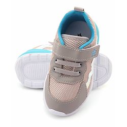 Cute Walk by Babyhug Sneaker with Velcro Closure - Grey