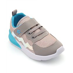 Cute Walk by Babyhug Sneaker with Velcro Closure - Grey