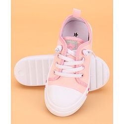 Cute Walk by Babyhug Lace up  Casual Shoes - Pink