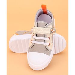 Cute Walk by Babyhug Slip On Casual Shoes with Velcro Closure - Grey